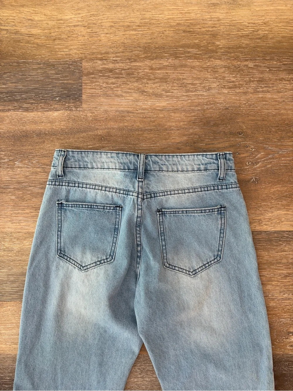 Misslook Painted Floral light distressed Jeans Size S